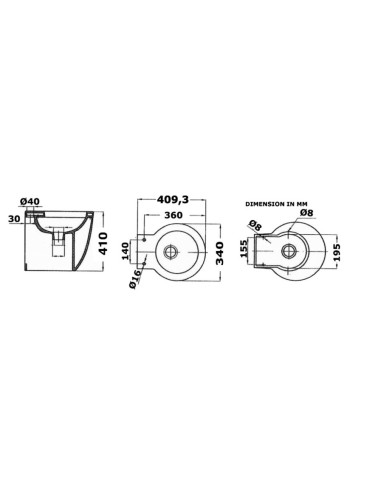 Electric toilet, SLIM model - International - 5021412