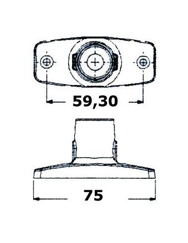 Fanale di fonda bianco EVOLED 360° con sorgente luminosa a LED - Illuminazione - 1103916