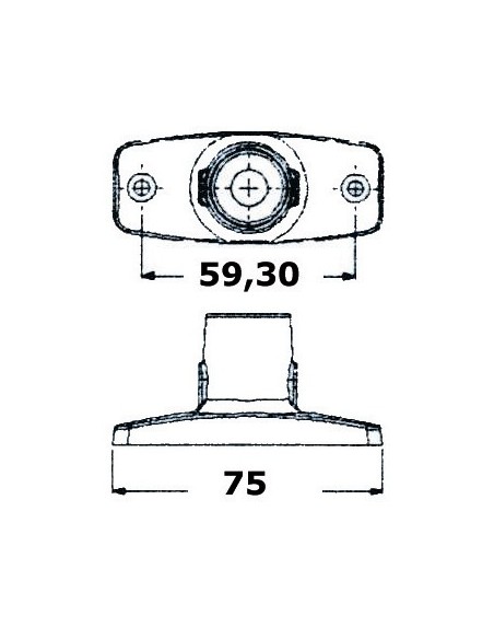 Fanale di fonda bianco EVOLED 360° con sorgente luminosa a LED - Illuminazione - 1103916