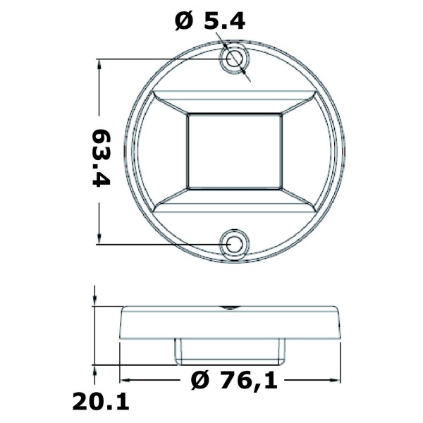 Fanale di via EVOLED a basso consumo 135°poppa - Illuminazione - 1103914 2