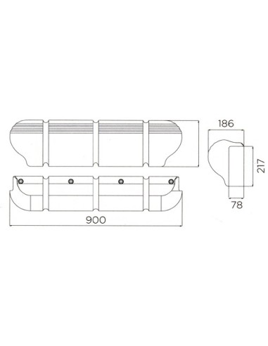 Wharf protection made of solid injection moulded soft EVA - Anchorage and Docking - 3351904
