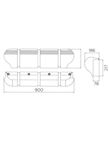 Wharf protection made of solid injection moulded soft EVA - Anchorage and Docking - 3351904