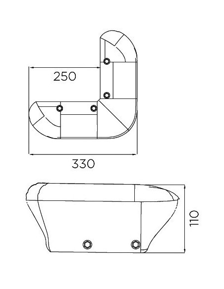 Wharf protection made of solid injection moulded soft EVA - Anchorage and Docking - 3351908