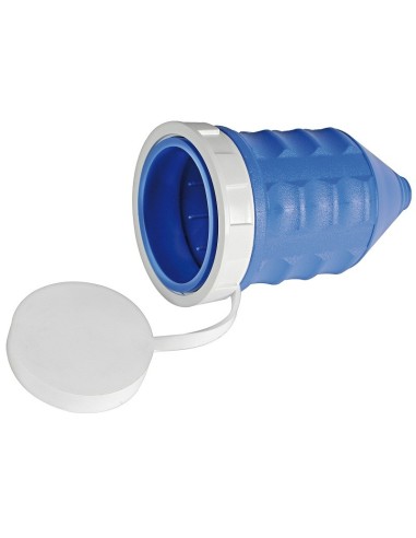 Plug cap made of soft electric blue PVC - Electricity - 1432700