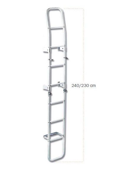 Scala pieghevole 10 gradini serie ovale - ACCESSORI PER ESTERNI - S5600009