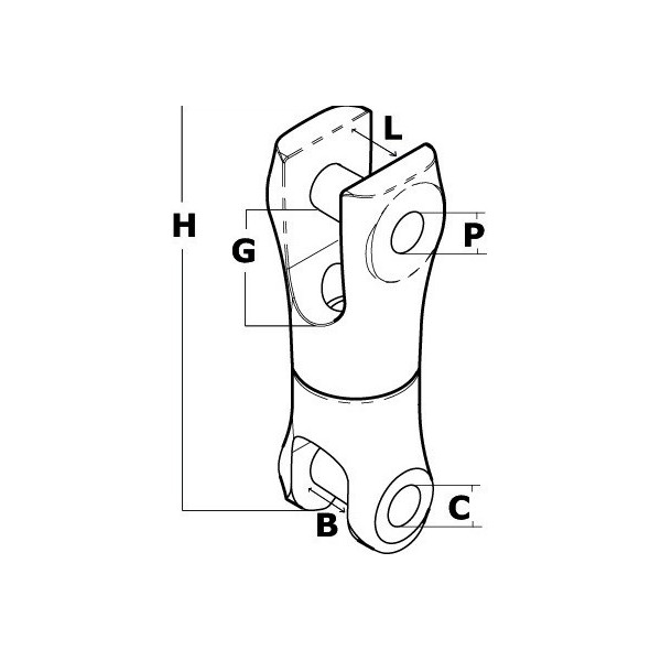 Swivelling for anchors trefoil 20 kg - Anchorage and Docking - 0174009 2