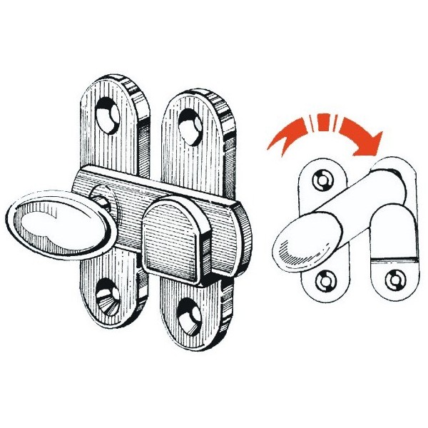 Piastrina a tavella fermaporte o ferma antine - Ferramenta Nautica - 3814800