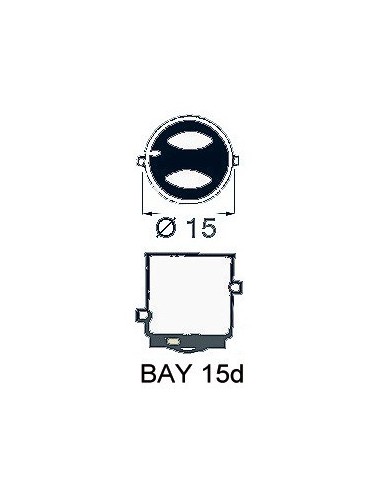 Vertical filament bulb , offset poles for navigational lights - Lighting - 1422000