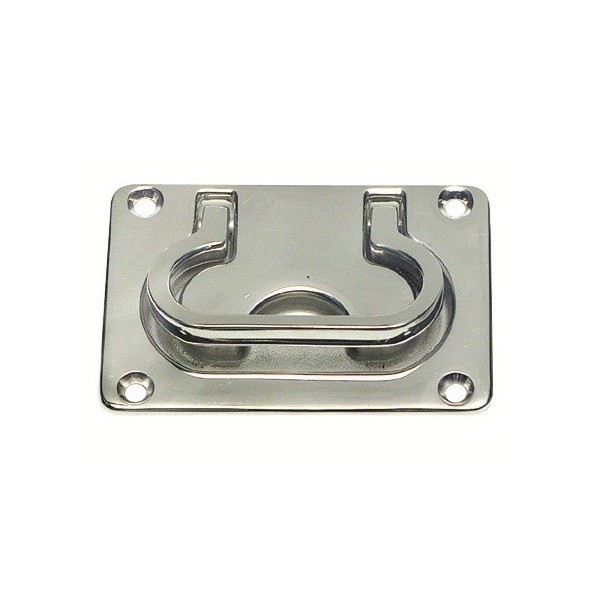 Alzapaglioli con maniglia e molla di ritorno 55x77mm - Ferramenta Nautica - 3814121