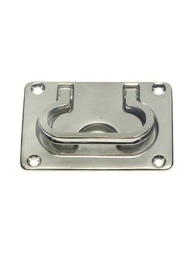 Alzapaglioli con maniglia e molla di ritorno 55x77mm - Ferramenta Nautica - 3814121