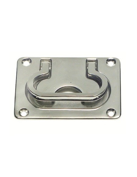 Alzapaglioli con maniglia e molla di ritorno 55x77mm - Ferramenta Nautica - 3814121