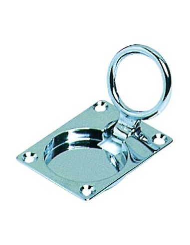 Alzapagliolo ad anello abbattibile a filo 65x50mm - Ferramenta Nautica - 3814300