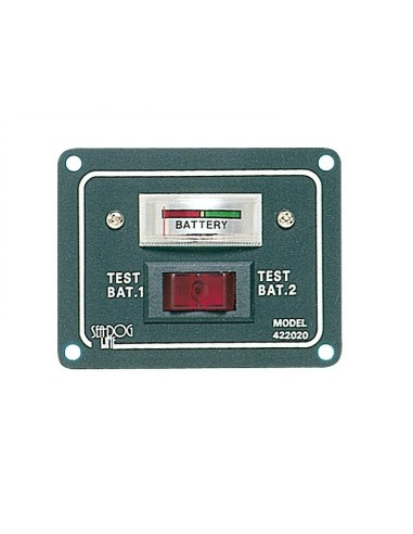 PANEL WITH TESTER FOR 2 BATTERIES