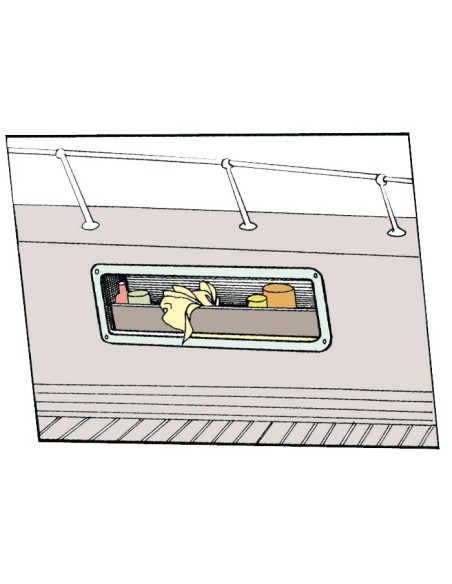 Tasca laterale porta-oggetti in ABS bianco - COMFORT &amp; ARREDO - 2002500