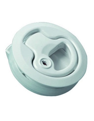 Alzapagliolo in nylon bianco con chiave - Ferramenta Nautica - 3814720