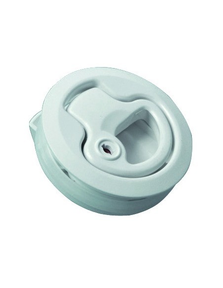 Plastic flush pull latch