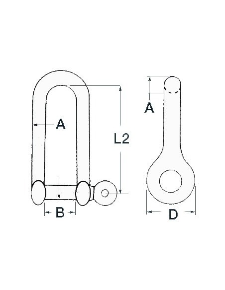 Long shackle - Ironware - 0832304
