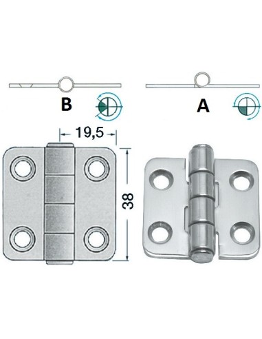 Cerniera 2 mm inox - Ferramenta Nautica - 3884058