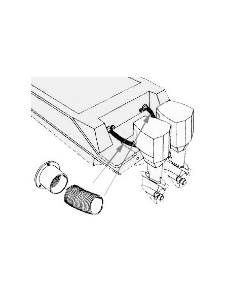 Tubo flessibile in PVC per passaggio cavi motori fuoribordo - Motonautica e Acc. Motore - 1610438