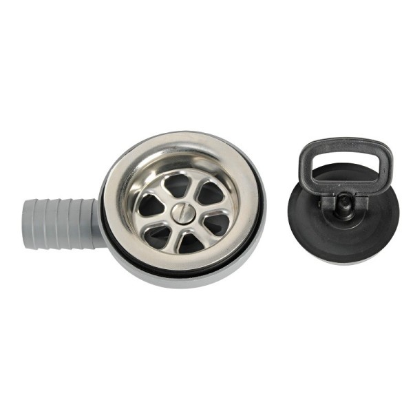 Piletta con scarico laterale a 90° - IMPIANTI CAMPER - 5018696 2