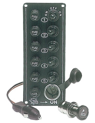 Pannello elettrico 5 + spina accendisigari - Elettricità - 1470300