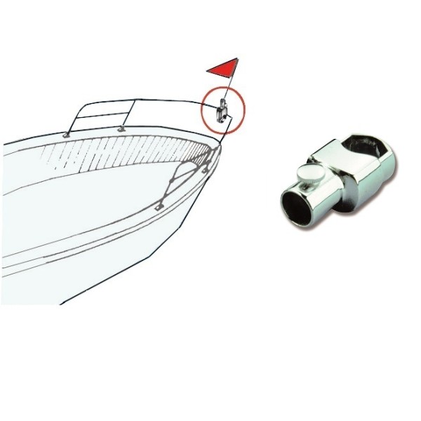 Supporto per asta bandiera da fissare allo specchio di poppa - SAFETY - 3519114