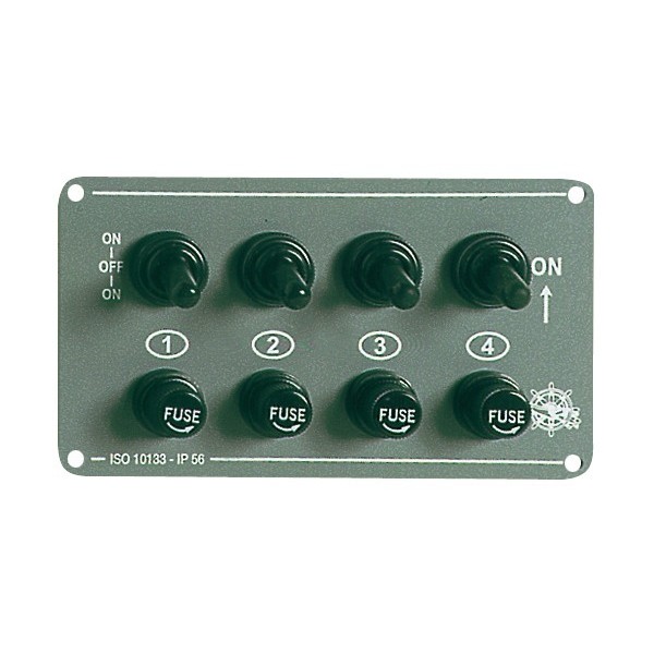 Pannello elettrico interruttori 3 + 1 - Elettricità - 1470700