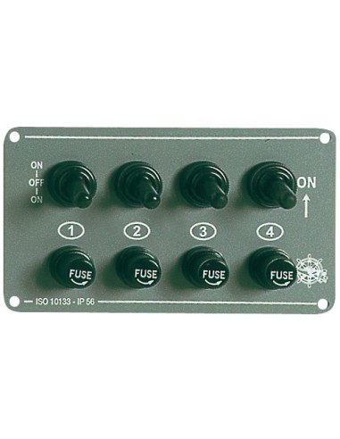 Pannello elettrico interruttori 3 + 1 - Elettricità - 1470700
