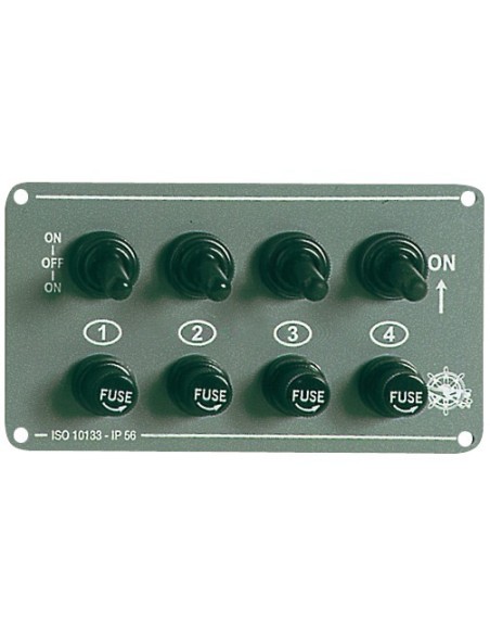 Pannello elettrico interruttori 3 + 1 - Elettricità - 1470700