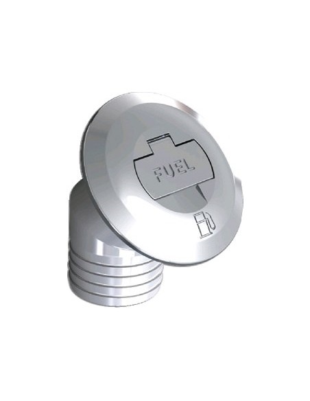 Chromed Tilted 30° brass plug with key ø 50 mm  - DECK EQUIPMENTS - 2066809