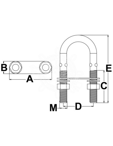 U-bolt - Ironware - 3912601