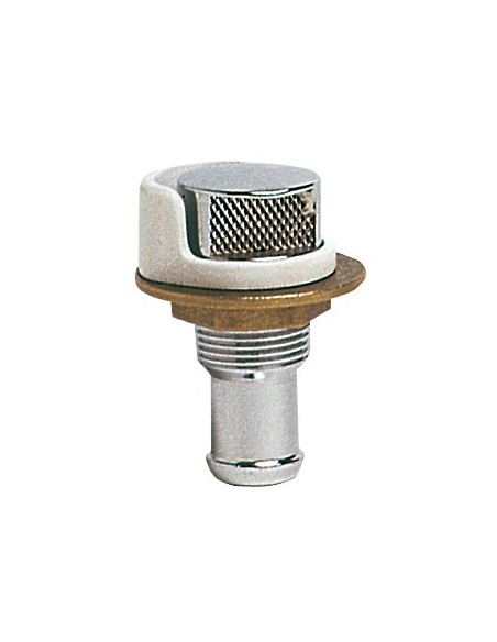 Sfiato carburante in ottone cromato