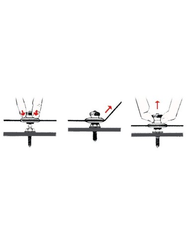 Bottoni TENAX maschio in ottone cromato - ATTREZZATURE DI COPERTA - 1044100