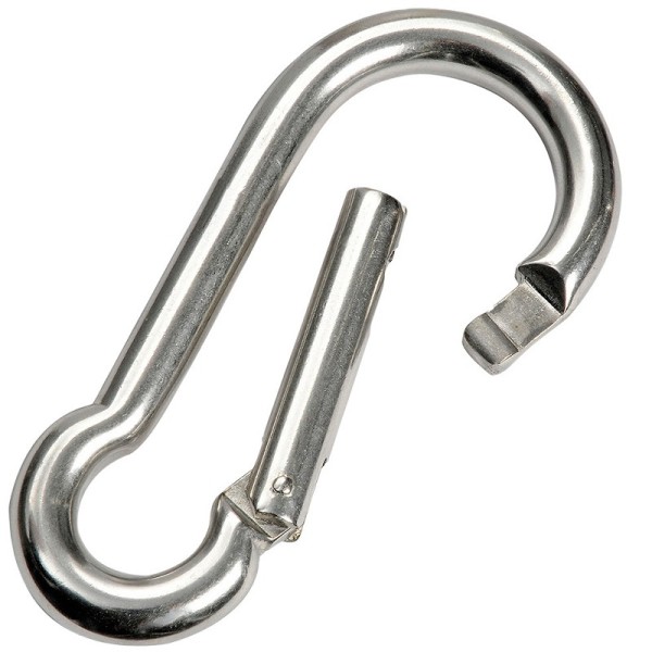 Moschettone in acciaio inox AISI 316 con chiusura senza sporgenza - Ferramenta Nautica - 0919005