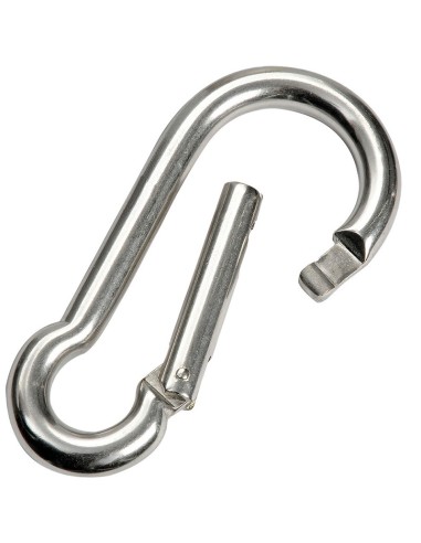 Moschettone in acciaio inox AISI 316 con chiusura senza sporgenza - Ferramenta Nautica - 0919005