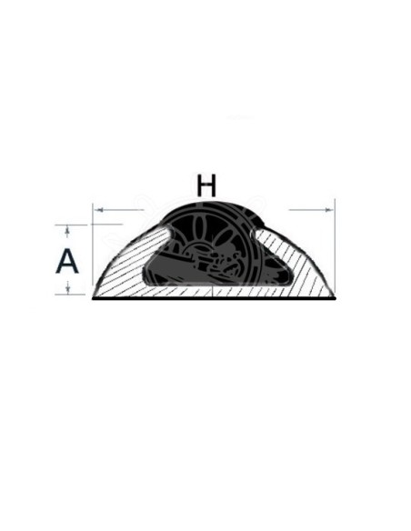 Profilo in alluminio 56 x 14 mm anodizzato  - Ancoraggio e Ormeggio - 4448710