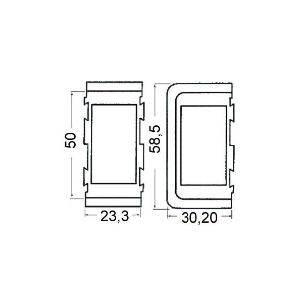 Cornice per interruttori Carling Switch - IMPIANTI CAMPER - 1419701 2