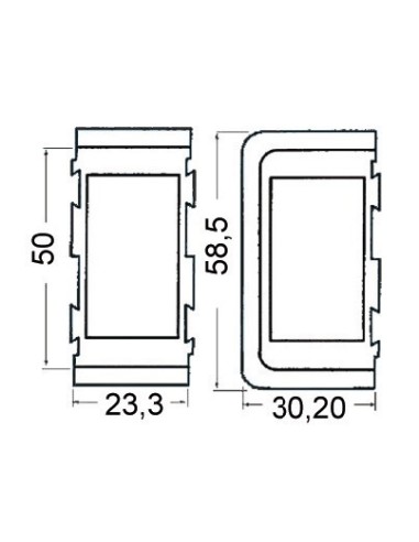Cornice per interruttori Carling Switch - IMPIANTI CAMPER - 1419701
