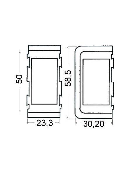 Cornice per interruttori Carling Switch - IMPIANTI CAMPER - 1419701