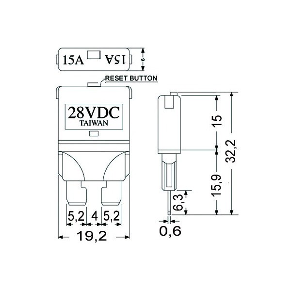 5 Resettable blade fuses, 12/24 V - Electricity - 1400501 2