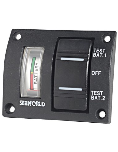 Panel with tester for 2 batteries and watertight switch - Electricity - 1410004