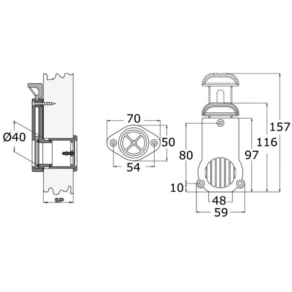 Scarico acqua per gommoni a saracinesca - Gommoni e Accessori - 1853420 2