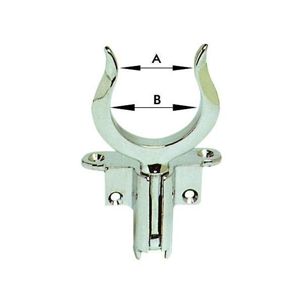 Special chromed brass rowlock - Anchorage and Docking - 3443300