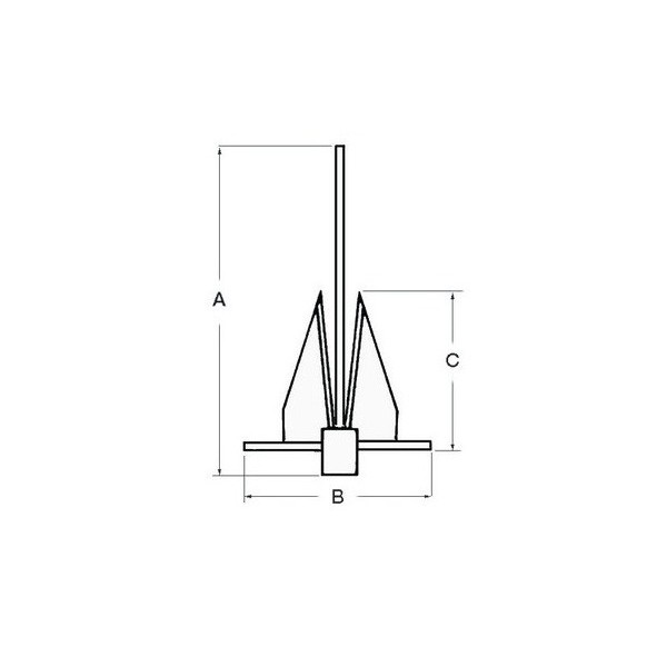 Ancora DANFORTH in acciaio inox AISI 316 lucidate a specchio - Ancoraggio e Ormeggio - 0114607 2