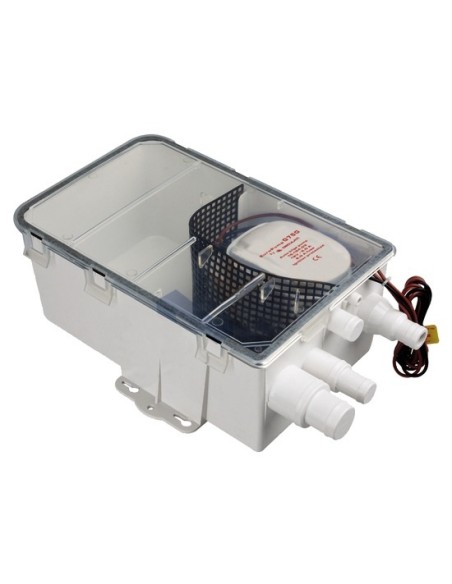 Pozzetto di raccolta acque grigie, completo di pompa automatica Europump Auto  - WC marini e accessori - 1613012