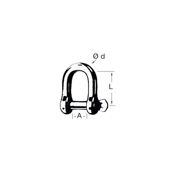 Wide jaw shackles - Ironware - 0832506 2