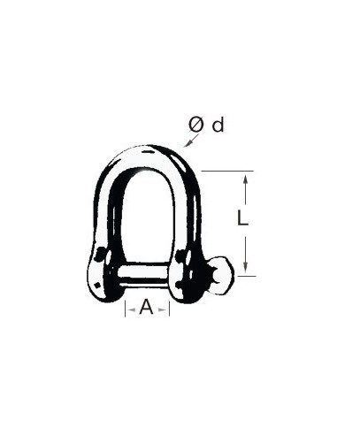 Wide jaw shackles - Ironware - 0832506