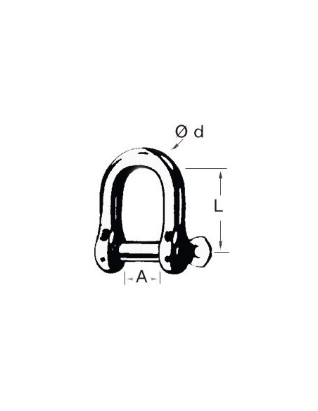 Wide jaw shackles - Ironware - 0832506