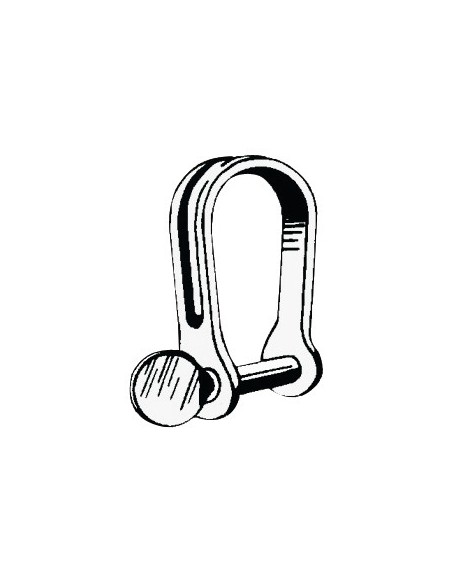 Stainless Strip Shackles (D-form) - Ironware - 0886504