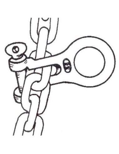 Connettore a cavallotto KONG Chain gripper in acciaio inox - Ancoraggio e Ormeggio - 0174301